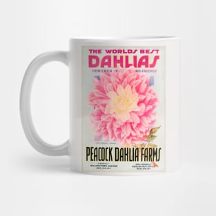 Peacock Dahlia Farms Catalogue Mug